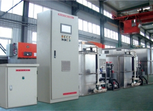 武漢鋼鐵公司冷軋廠鍍鉻液循環過濾裝置